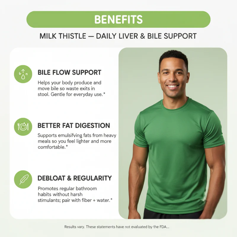 AT2A Milk Thistle Liver Detox & Fat Digestion Support