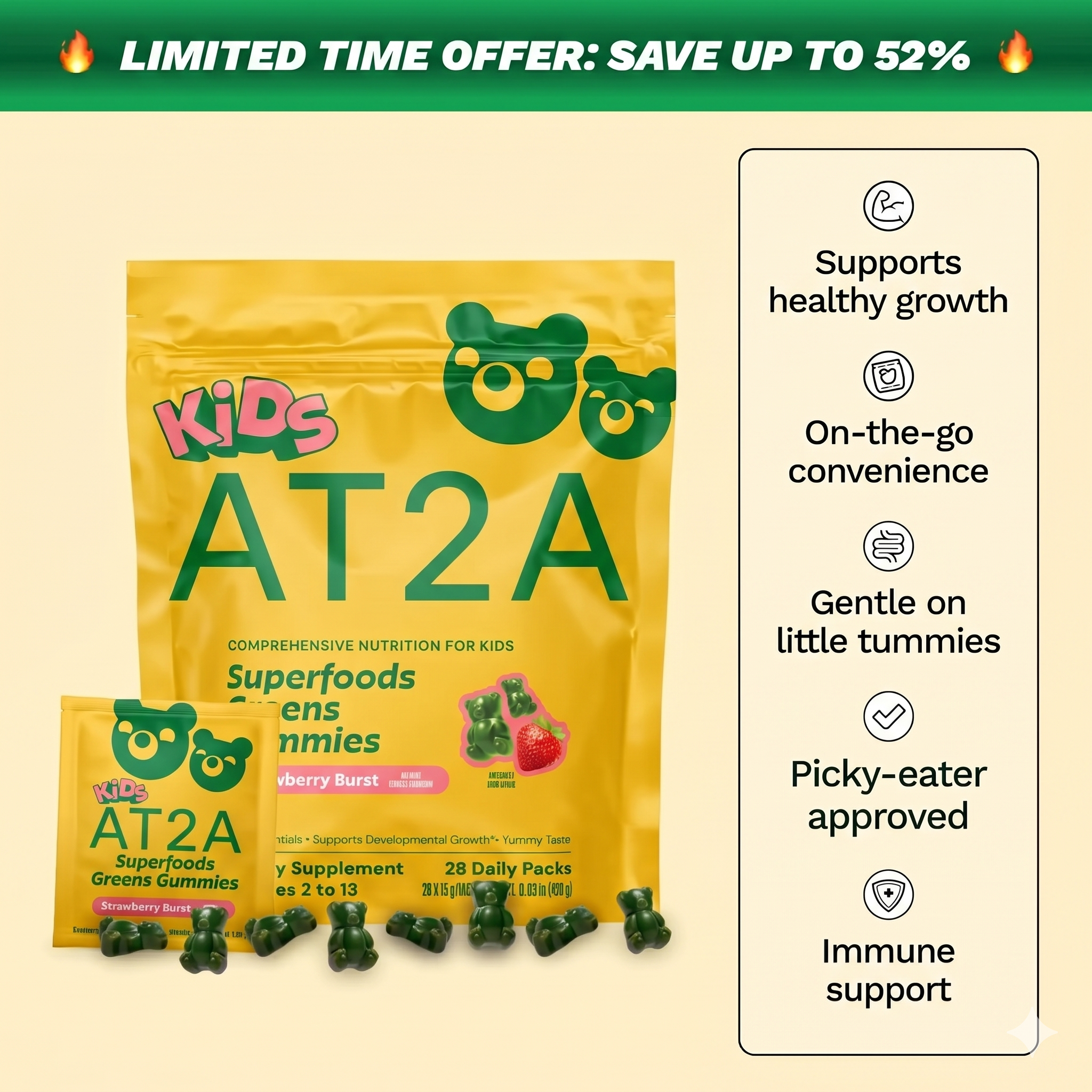 AT2A Kids Superfood Gummies